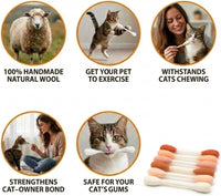 Glaciart One XXL Swabs Cat Toys with Catnip, 2 Pk - Beige Swabs / Regular - image 4