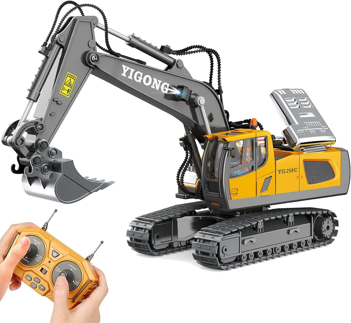 1:24 RC Forklift for Kids - Yellow