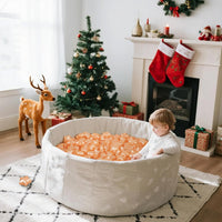 TRENDPLAY 100 star-shaped plastic ball pit balls in pearl gold with storage bag - view 17
