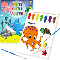 ALNETI Paint with Water Coloring Books for Toddlers - OCEAN LIFE / Art Paper
