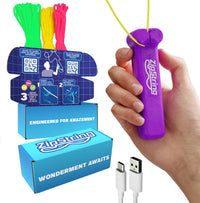 ZipString Original Rope Launcher Toy - Vivacious Violet