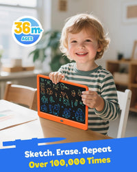 TEKFUN 15" LCD Writing Tablet for Kids - Orange / 12 Inch - image 2
