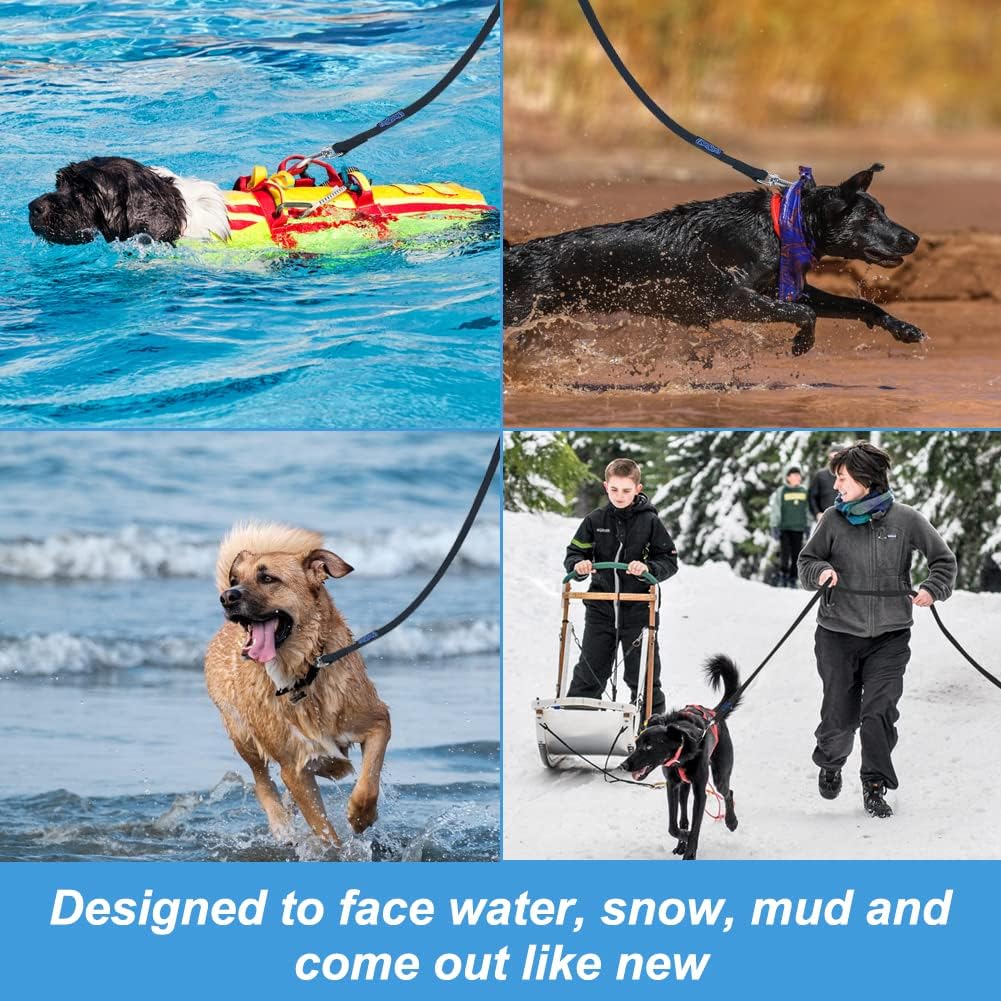 Vivifying Waterproof Long Dog Leash - 20ft / Black - image 4