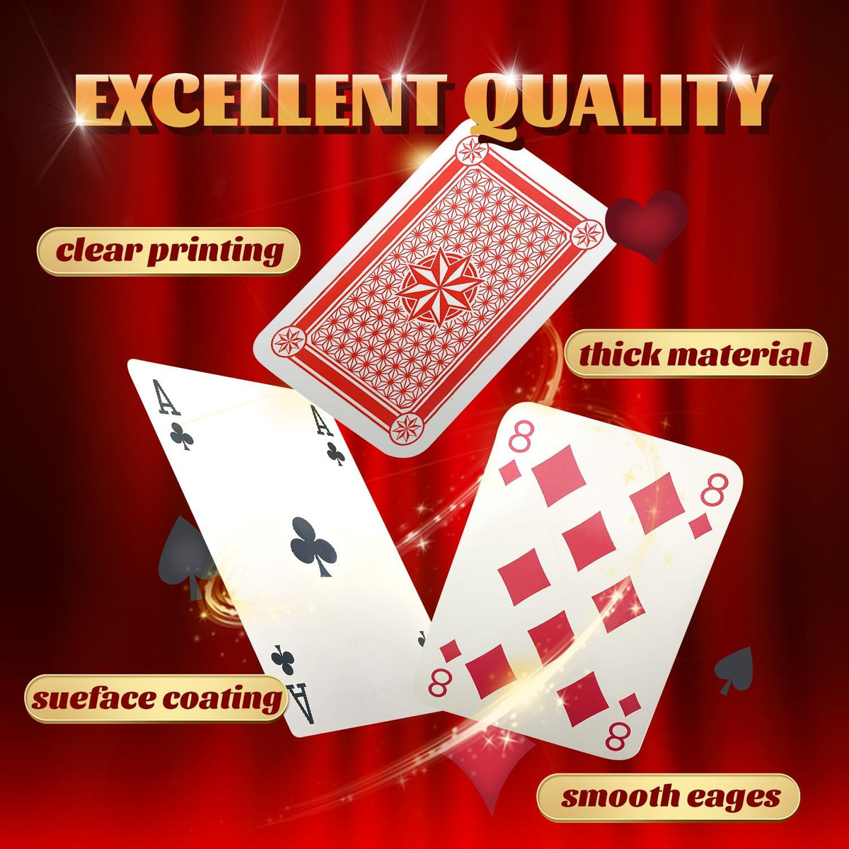 SeptCity Jumbo Playing Cards, Super Big Giant Game – Fun for Kids & Family - 16 Times - image 3