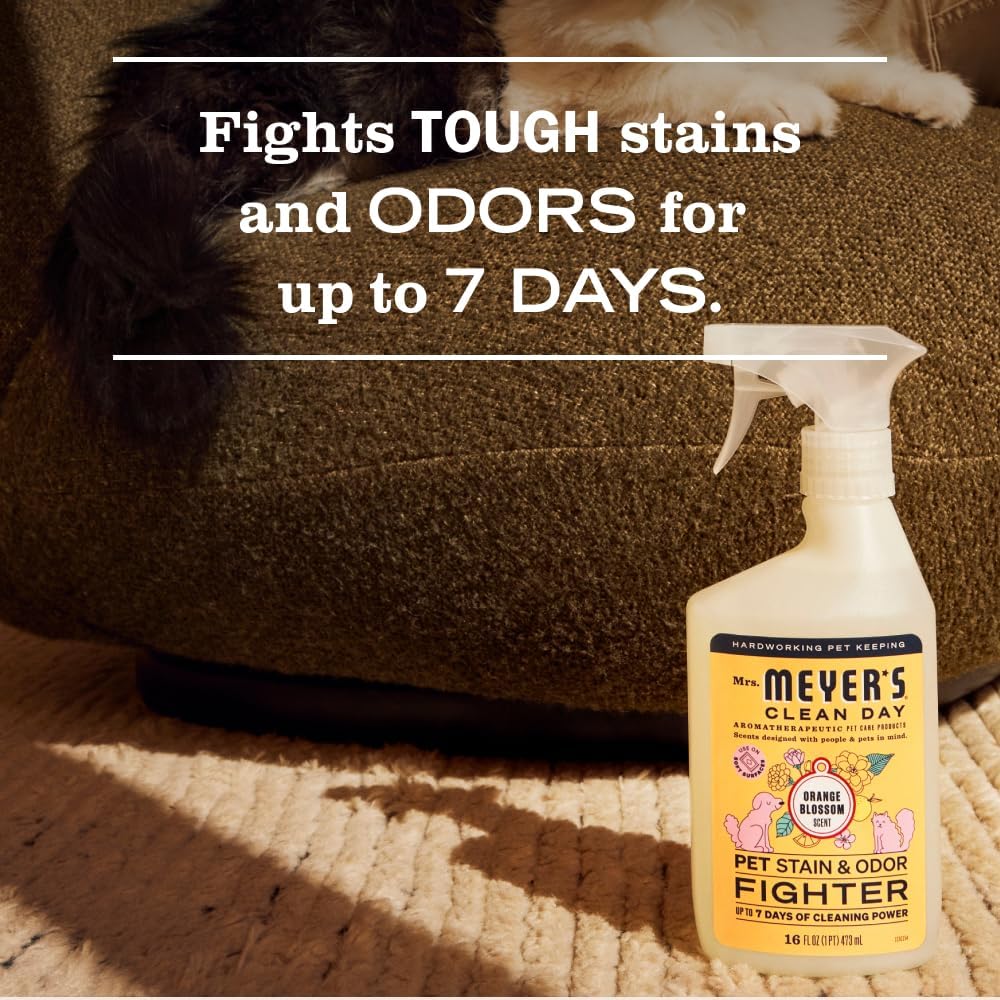 Mrs. MEYER'S CLEAN DAY Pet Stain & Odor Fighter - Orange Blossom / 16 Fl Oz (Pack of 1) - image 4