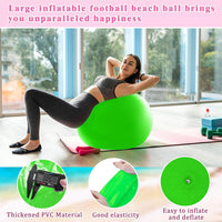 Jenaai giant inflatable bouncy balls in red and blue, 30 inches across - view 31