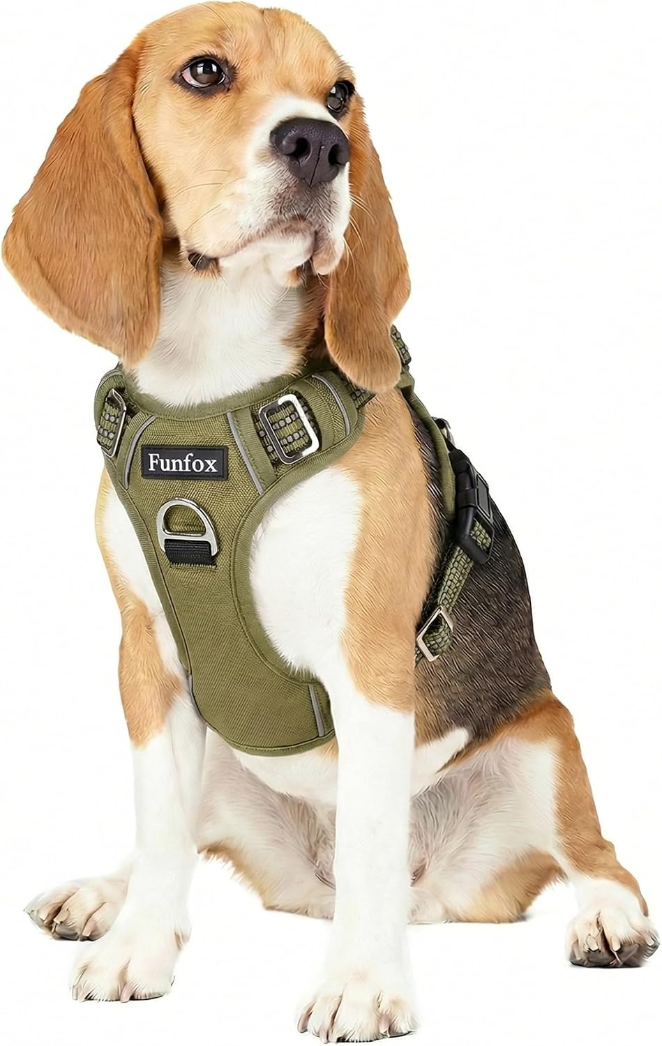 Funfox Dog Harness Medium Sized Dog - Army Green / Medium