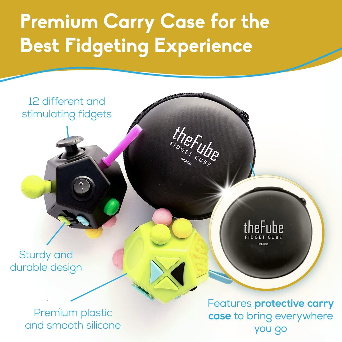 PILPOC theFube Fidget Cube - Green & Mix - image 2