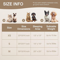MEWOOFUN Donut Dog Beds for Small Dog, Calming Bed Round Cute Puppy Bed with Non-Slip Bottom, Fluffy Washable Pet Bed for Puppy and Kitten (Dark Brown, XS (20x20x6))