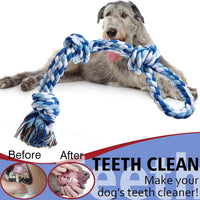 XIGOU Dog Rope Toy, Dog Chew Toys for Aggressive Chewers - Blue & Green - image 4