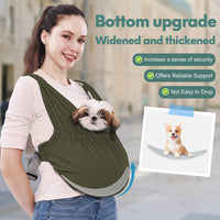 Supet Dog Sling Carrier for Small Pet - Green / Plus - image 3