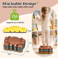 TOPNEW crab balance stepping stones for kids in bright colors, set of 6 - view 29