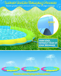 Raxurt Non-Slip Splash Pad for Kids and Dog - Colorful / 59in - image 4