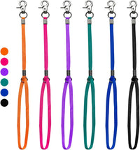Pet Dog Grooming Loop Adjustable Grooming Noose Sling for Grooming - green+orange 6 PACK