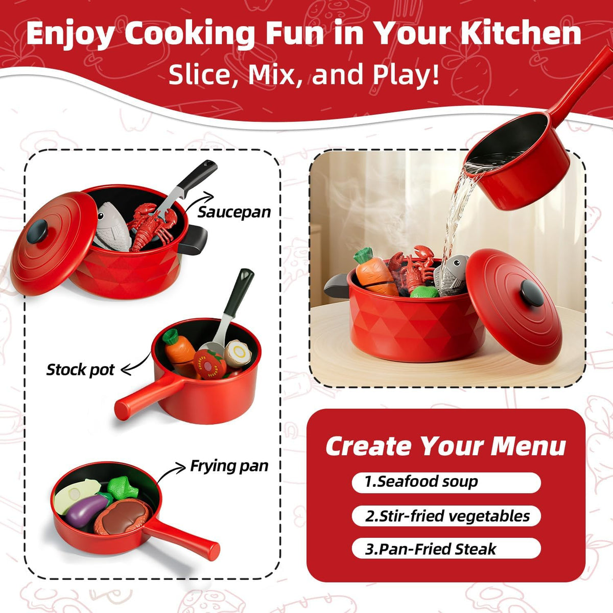 Lehoo Castle Play Kitchen Accessories - image 3