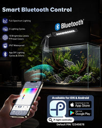 Pawfly 6 W LED Aquarium Light for 1 to 5 Gallon Fish Tanks Clip On - For 5 to 10 Gallon Fish Tank（Bluetooth） - image 2