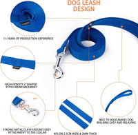 Strong Durable Nylon 10ft Long Dog Training Leash, Traction Rope - Blue / 6 Feet - image 3