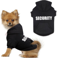 Security Dog Sweater Soft Brushed Fleece Clothes Hoodie Sweatshirt - Small