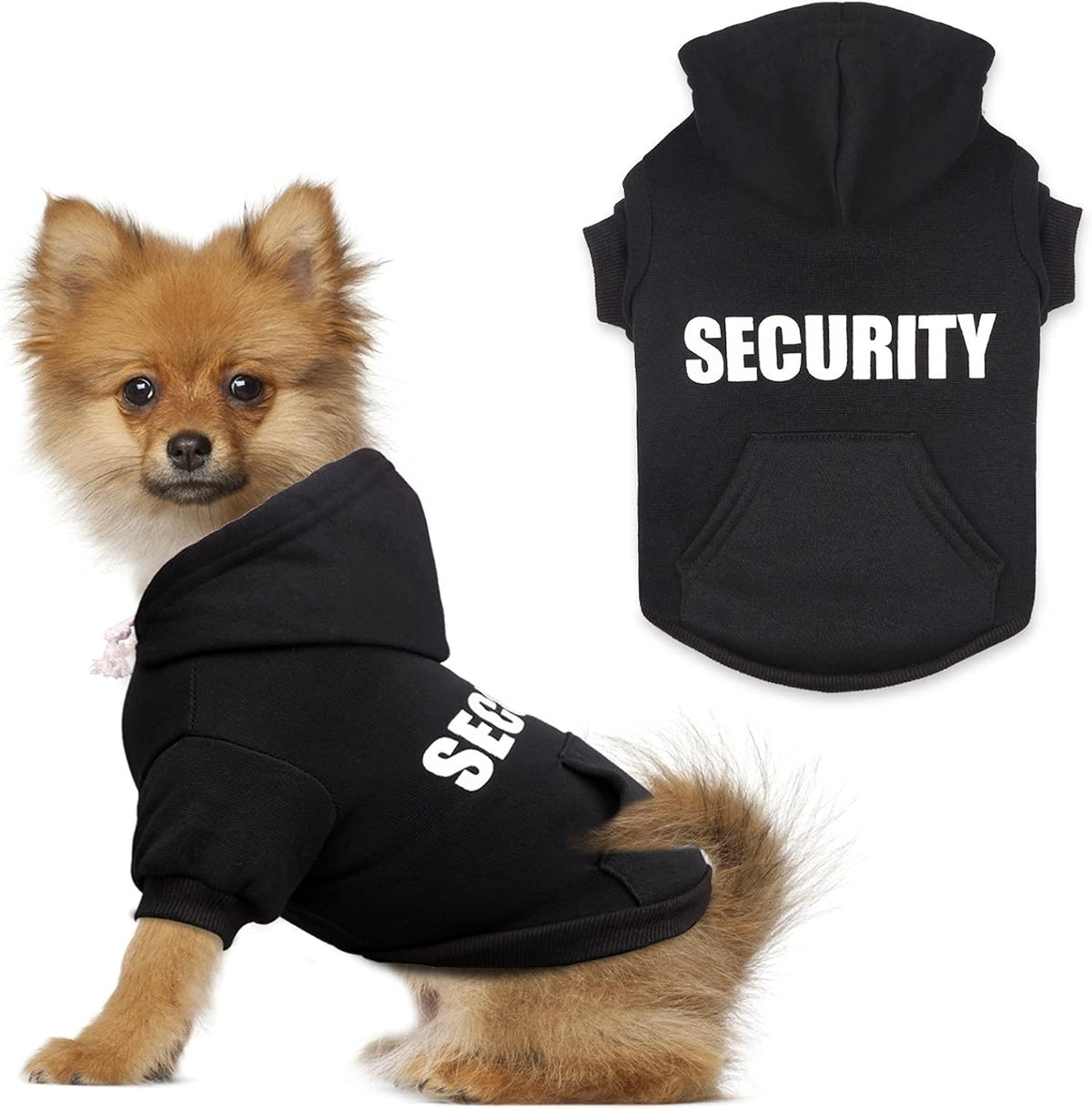 Security Dog Sweater Soft Brushed Fleece Clothes Hoodie Sweatshirt - Small