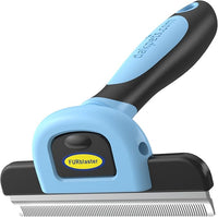 DakPets Deshedding Tool | Stainless Steel Grooming Brush for Shedding Fur Removal - Cats and Dogs