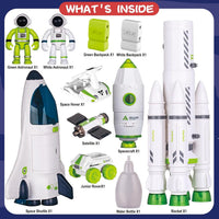 COOLDUCK 4 in 1 space shuttle toy set with rover, station, capsule and astronauts - view 7