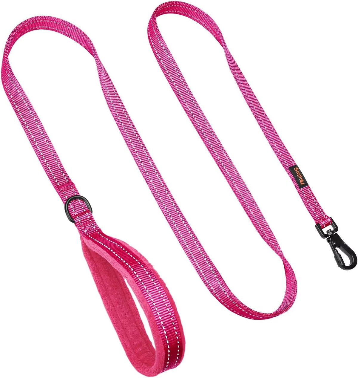 6FT Reflective Dog Leash for Small Medium Dogs, 5/8" Width - Hot Pink / 3/4''x 6 FT - image 3