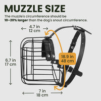 Stainless Steel Wire Basket Dog Muzzle for Husky – Essentials for Dogs - Polyvinyl Chloride (PVC) / Great Dane - image 3