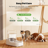 Automatic Cat Water Dispenser Dogs – Essentials for Dogs - 3L Waterer - image 2