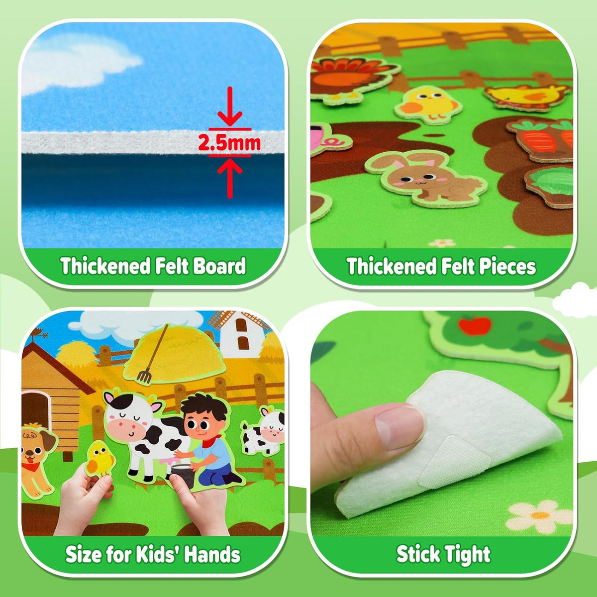Dr.Rapeti 43x28 inch Felt Story Board Set - image 3