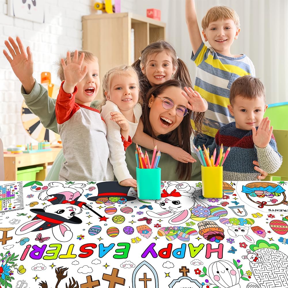SPERINGEEN Halloween Tablecloth Decorations - Easter - image 4