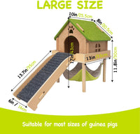 3 in 1 Enlarged Guinea Pig Hammock - Matcha Brown - image 4
