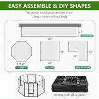 BestPet Dog Playpen Indoor 40 inch 8 Panels Metal Dog Pen Pet Dog Fence Outdoor Exercise Pen with Doors,Pet Puppy Playpen for RV Camping Yard, Black