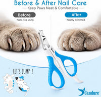 Candure Pet Nail Clippers - White & Blue / Small pets - image 3