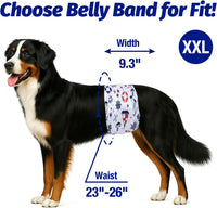 Pet Soft Dog Belly Bands - Washable Dog Diapers Belly Band for Male Dogs, Reusable Male Dogs Wraps - Sailor / XX-Large(23''-26'') - image 2