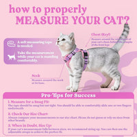 rabbitgoo Cat Harness and Leash Set, Escape Proof Vest - Xxs / Pink & Light Purple - image 2
