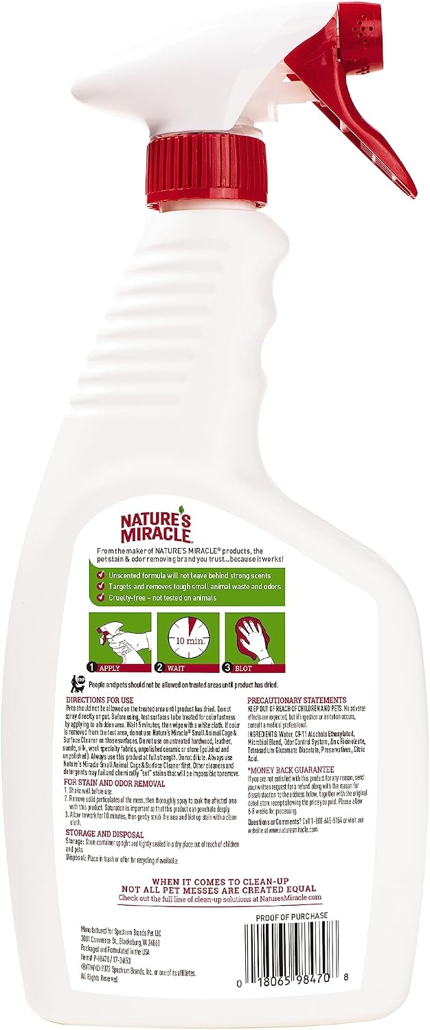 Nature's Miracle Small Animal Cage & Surface Cleaner - image 2