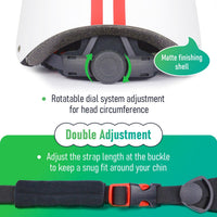 MOUNTALK Kids/Toddler Bike Helmet - Matte White Red / Small - image 2