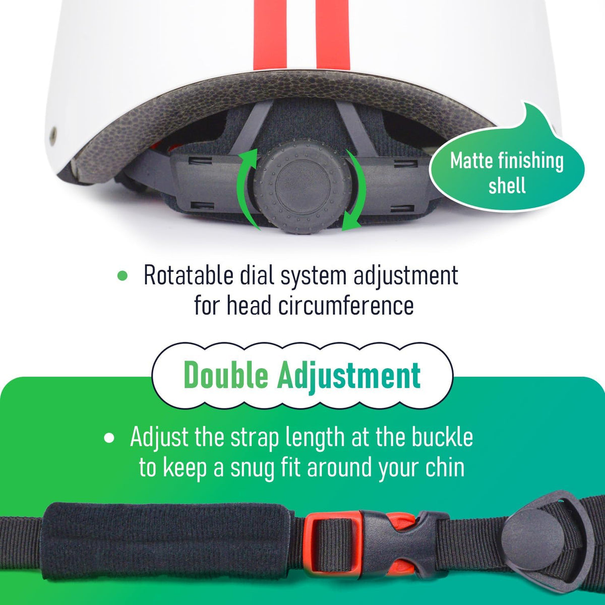 MOUNTALK Kids/Toddler Bike Helmet - Matte White Red / Small - image 2