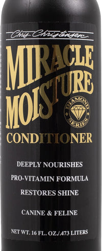 Chris Christensen Diamond Series Miracle Moisture Dog Conditioner, Groom Like a Professional, Pro-Vitamin Formula, Provides Maximum Moisture, Use on Both Dogs and Cats, Made in USA, 16 oz