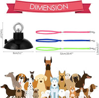Frienda 4 Pieces Dog Bathing Tether with Suction Cup Pet Dog Grooming Tub Restraint Loops and Adjustable Cat Fixed Safety Rope for Pet Shower Bathing Grooming(Blue Pink Bright Green)