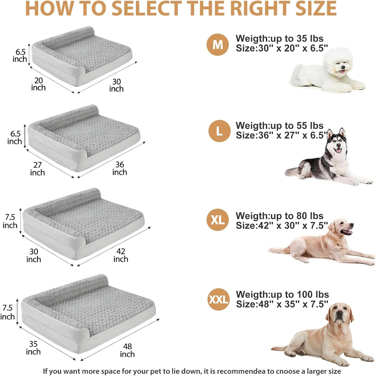 Orthopedic Washable Dog Bed - Silver Grey / 54.0"l x 36.0"w x 7.5"th - image 4