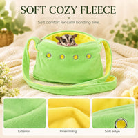 Cat Sling Carrier for Cats and Kittens - Green-Small - image 3