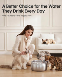 Tomxcute Stainless Steel Cat Water Fountain - image 3