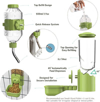 Automatic Pet Food Water Dispenser - Green - image 2