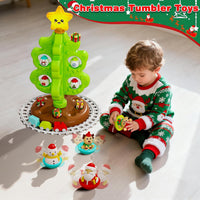 Surelect my first Christmas tree toy for little kids with train, tumblers and finger puppets - view 12