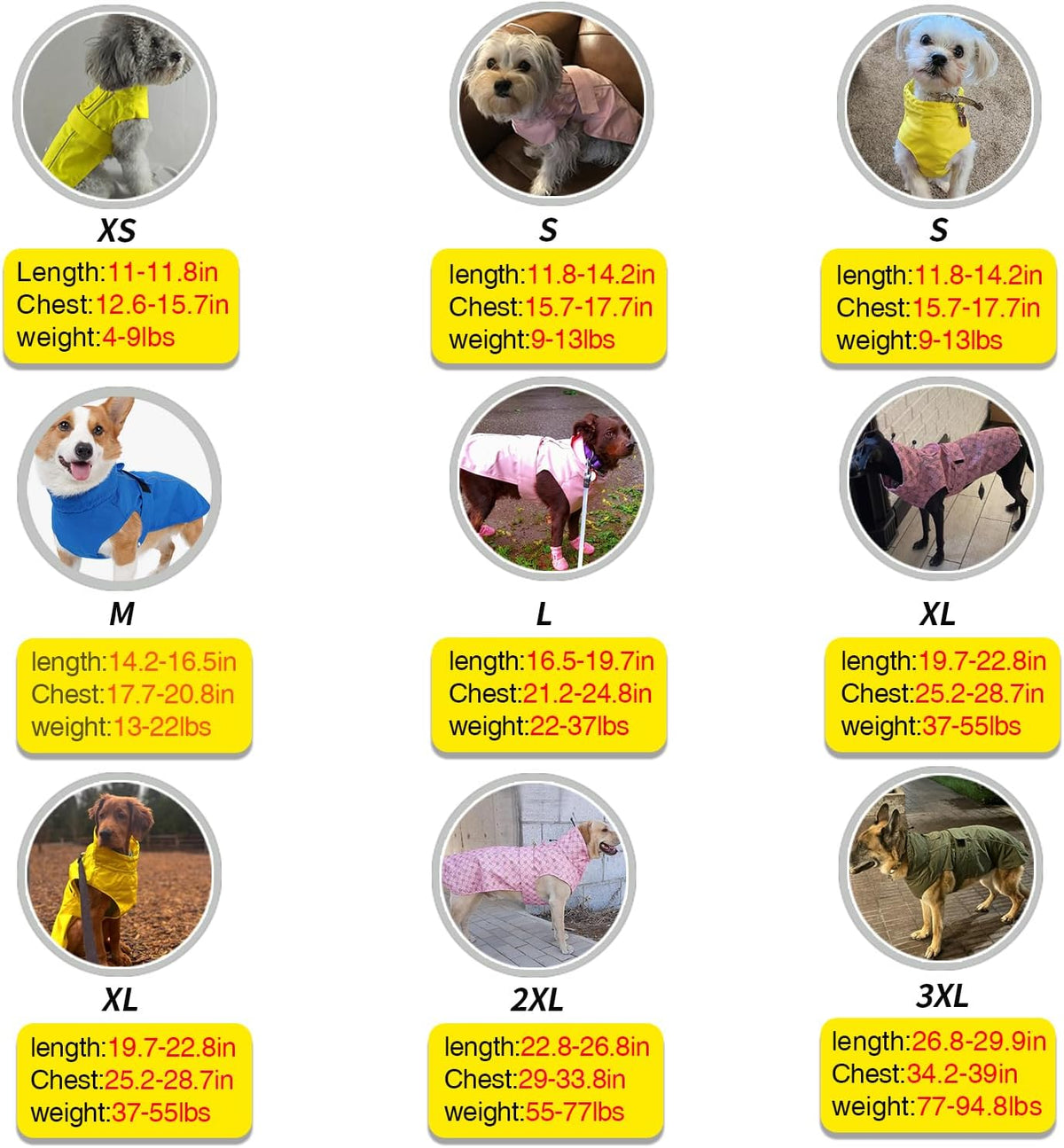 Adjustable Waterproof Dog Raincoat for Dogs - Yellow / Medium(13-22lb) - image 3