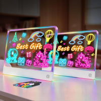16" Rechargeable LED Drawing Board for Kids, 7 Colors - White3 / 2PACK