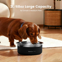 Gardner Pet Dog Bowls 1 Gallon Stainless Steel Dog Water Bowl – Essentials for Dogs - Black / Small (2L) - image 3