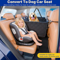 Convertible Back Seat Extender for Dogs - M / Black - image 3