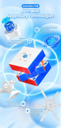 CuberShop GAN 356 M 3x3 Magnetic Speed Cube Lite - GAN 356 ME 2026 - image 2